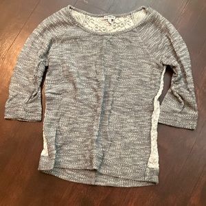 Lace Back Sweater